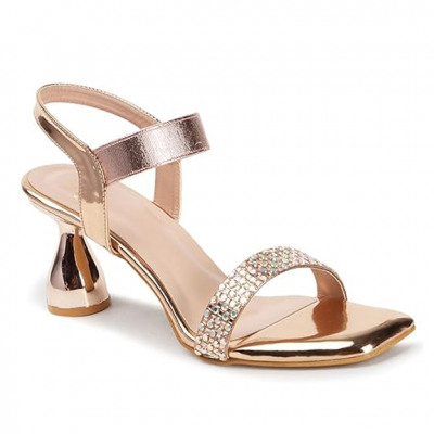 Women Stylish Fashion Embellished Sandals for Outdoor, Party, Wedding and Holidays with Stiletto Heels